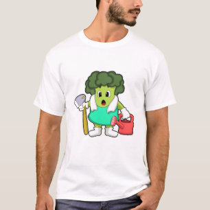 T-shirt Brocoli comme fermier avec arrosage