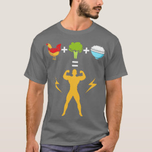 T-shirt Brocoli de poulet et carrosserie de riz