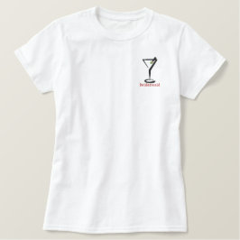 T-shirt Brodé Chemise brodée personnalisée Martini