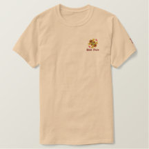 T-shirt de base brodé pour hommes
