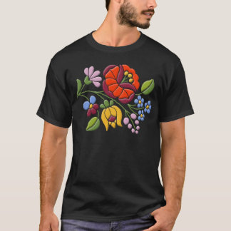 T-shirt Broderie de Kalocsa - art populaire hongrois