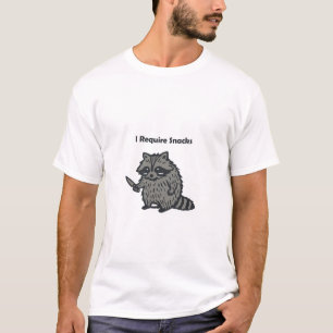 T-shirt Broderie J'ai Besoin de Snacks drôle et cosy