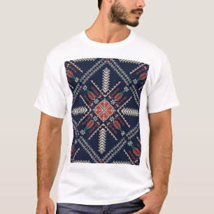 T-shirt Broderie palestinienne : Conception Motif traditio
