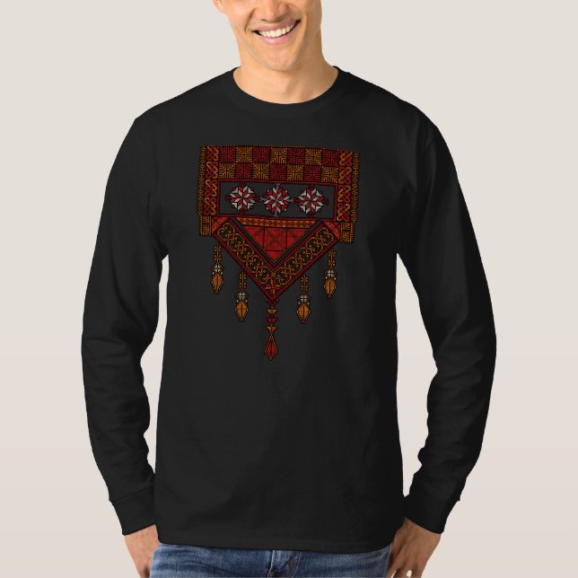 T-shirt Broderie palestinienne de Tatreez | Art palestine (Devant)