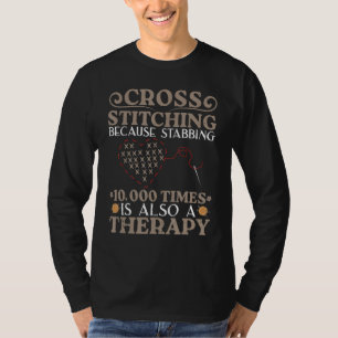 T-shirt Broderie Point de Croix Piquant 10000 Fois Une Thé