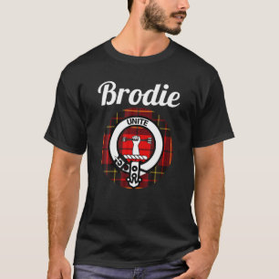 T-shirt Brodie Clan Scottish Nom Armoiries Tartan