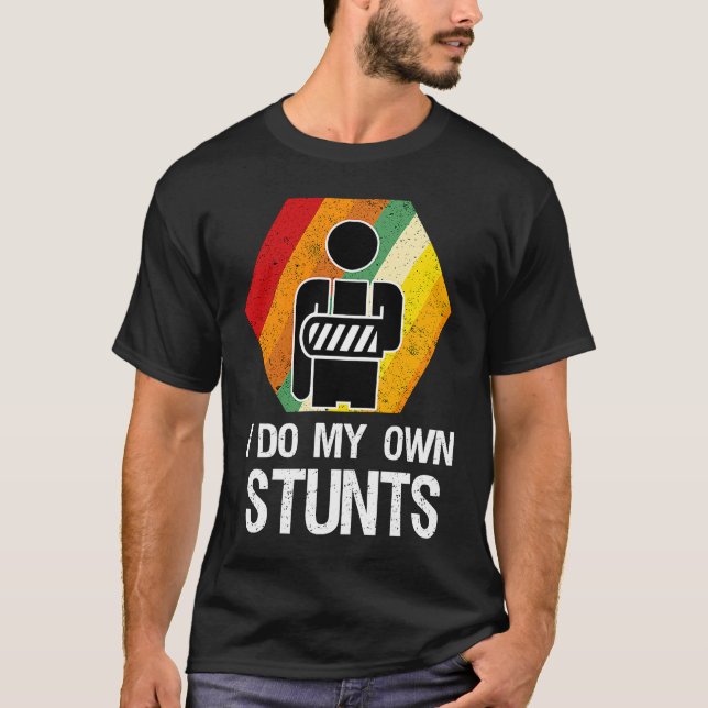 T-shirt Broken Arm Hand Wrist Elbow Injury Get Well Soon (Devant)