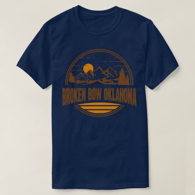 T-shirt Broken Bow Oklahoma Moain Randonnée 5 (Design devant)