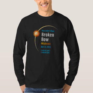 T-shirt Broken Bow Oklahoma Ok Total Solar Eclipse 2024 1