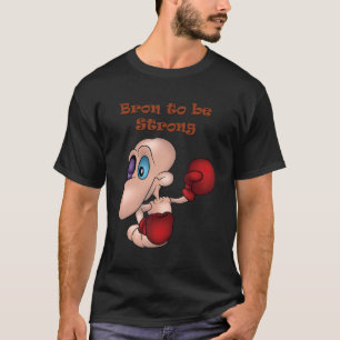 T-shirt Bron Pour Être Forte Boxer Boxer Gants De Boxe