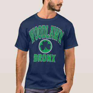 T-shirt Bronx de pelouse NY Varsity Style Shamrock Vert