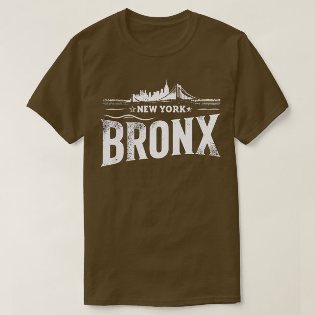 T-shirt Bronx New York Retro 1 (Design devant)