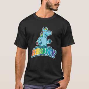 T-shirt Brony Gift Pony Fan Bronson Cosplay Fun Rainbow Bl