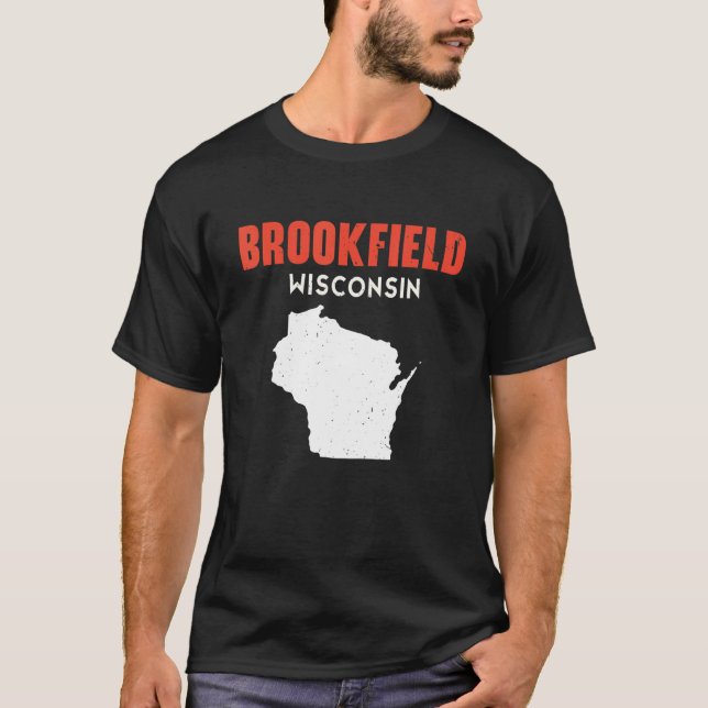 T-shirt Brookfield USA State America Travel Montanan Helen (Devant)