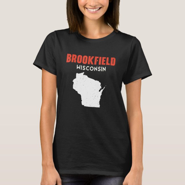 T-shirt Brookfield USA State America Travel Montanan Helen (Devant)