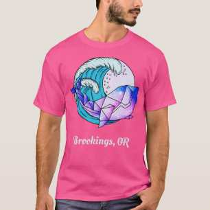 T-shirt Brookings OU peinture japonaise Tueur Orca géométr