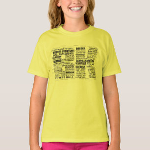 T-shirt Brooklyn BK New York City Word Art