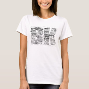 T-shirt Brooklyn BK New York City Word Art