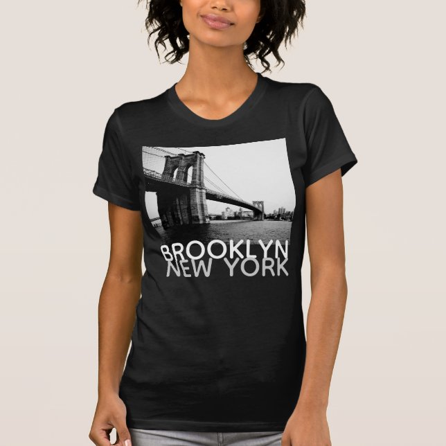 T-shirt Brooklyn Bridge New York pour femmes #2 (Devant)