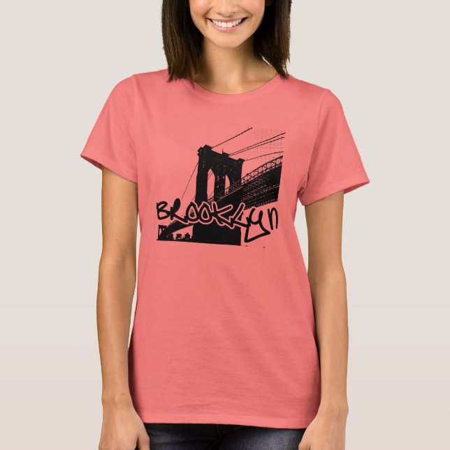T-shirt Brooklyn Bridge "Noir" (Devant)