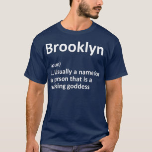 T-shirt BROOKLYN Définition Nom personnalisé Drôle cade