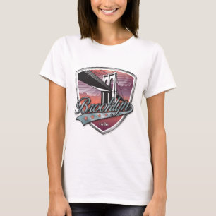 T-shirt Brooklyn Design argent métal