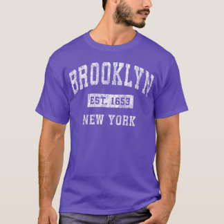 T-shirt Brooklyn New York Ny Amis de sports établis