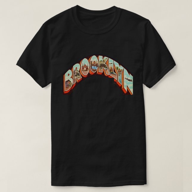 T-shirt Brooklyn New York T Shirt (Design devant)
