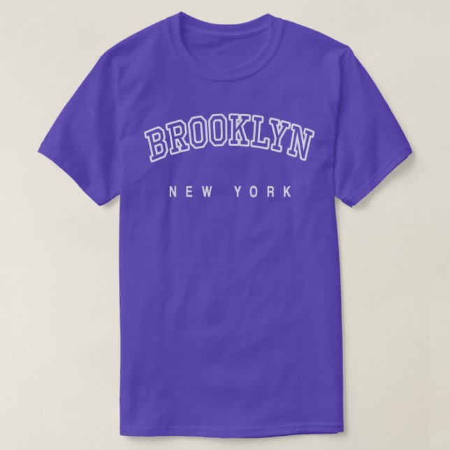 T-shirt Brooklyn New York USA Lettering (Design devant)