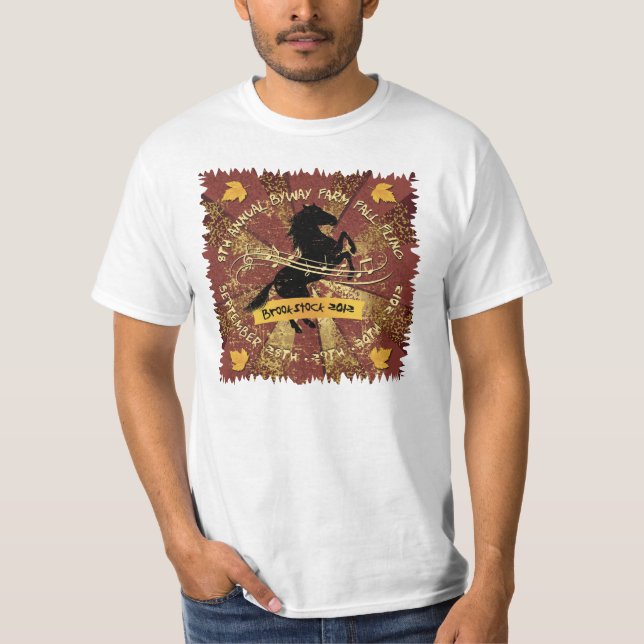 T-shirt Brookstock 2012 - Fling d'automne de ferme de (Devant)