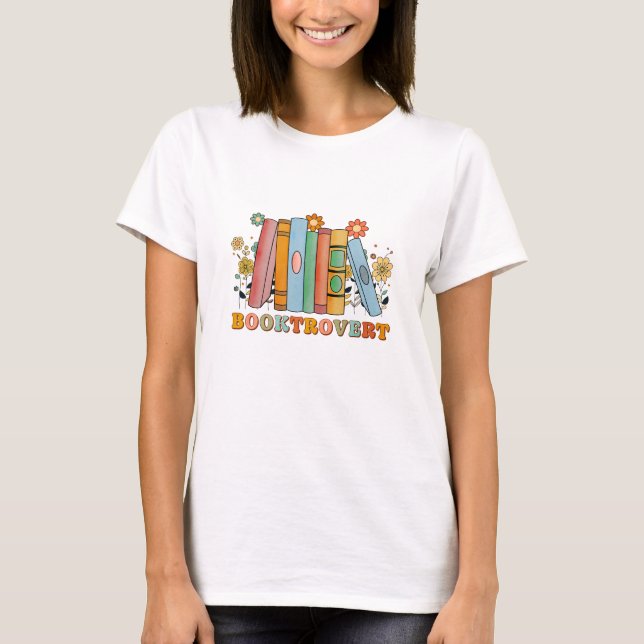 T-shirt Brooktrovert, Librairie Bookish, Livre Lover (Devant)