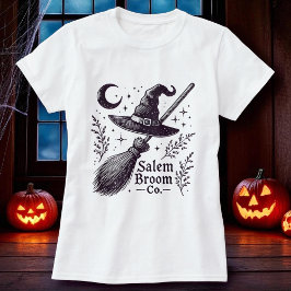 T-shirt Broomstick sorcière Halloween Salem