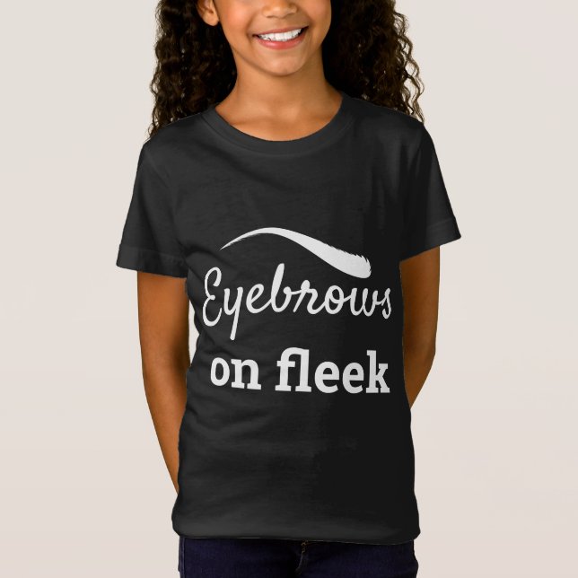 T-Shirt Brosses blanches sur Fleek Style Flawy Flawless, Z (Devant)