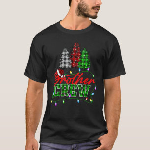 T-shirt Brother Crew Tree Buffalo Plaid Matching Family Ch