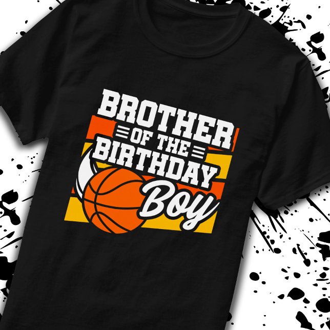 T-shirt Brother of Birthday Boy Boys Basketball Anniversai (Créateur téléchargé)