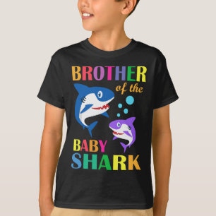 T-shirt Brother Of The Baby Birthday Shark Brother Shark