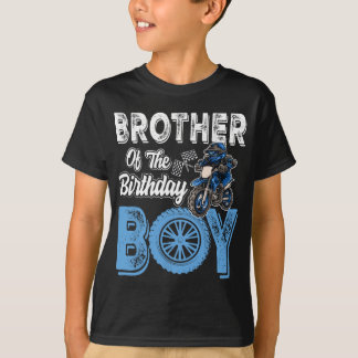 T-shirt Brother of the Birthday Boy Dirt Bike B-day motocr