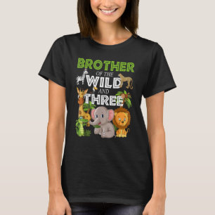 T-shirt Brother Of The Wild Three Zoo Anniversaire Safari 