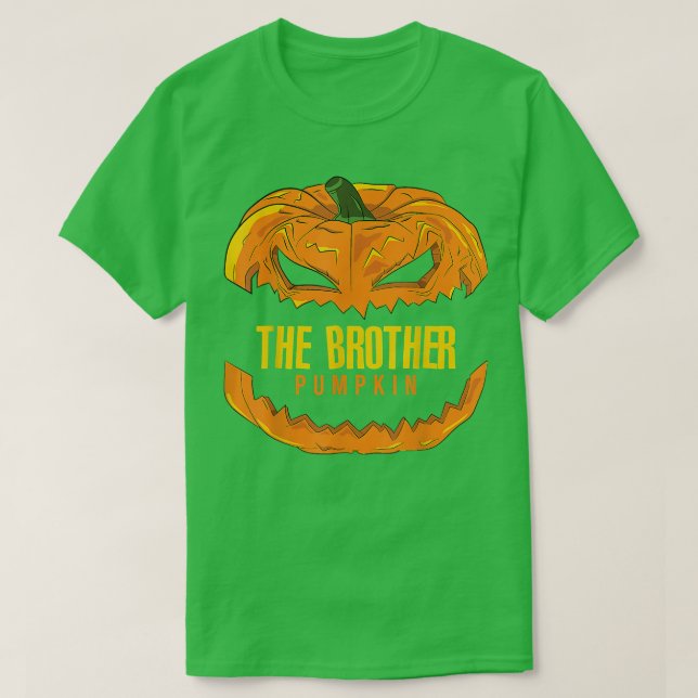 T-shirt Brother Pumpkin Matching Family Group Halloween Pa (Design devant)