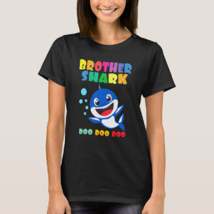 T-shirt Brother Shark mignon bébé requin famille de jumela