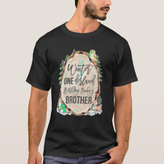T-shirt Brother Woodland Hiver Onederland 1er anniversaire