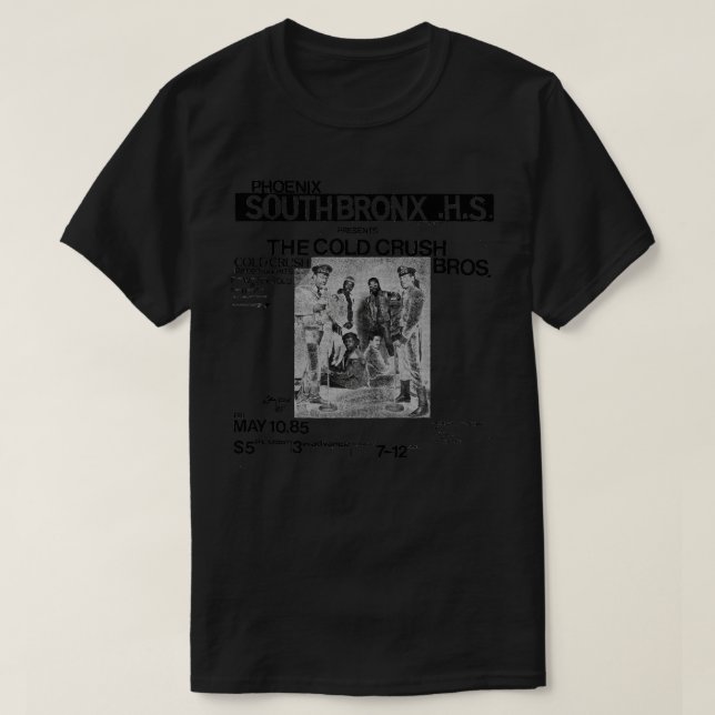 T-shirt Brothers 1985 Cold Crush Flyer (Design devant)