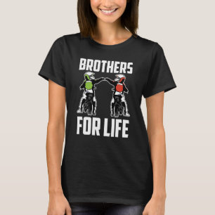 T-shirt Brothers For Life Bike Mx Motocross Dirt Biking Br