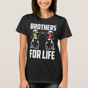 T-shirt Brothers For Life Bike Mx Motocross Dirt Biking Br