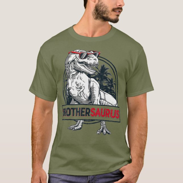 T-shirt Brothersaurus T rex Brother Saurus Boys (Devant)