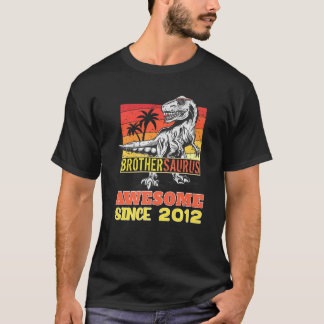 T-shirt Brothersaurus T Rex Dinosaur Anniversaire depuis 2