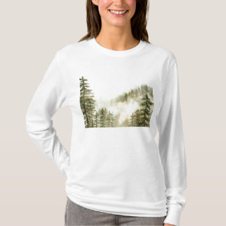 T-shirt Brouillard dans les arbres