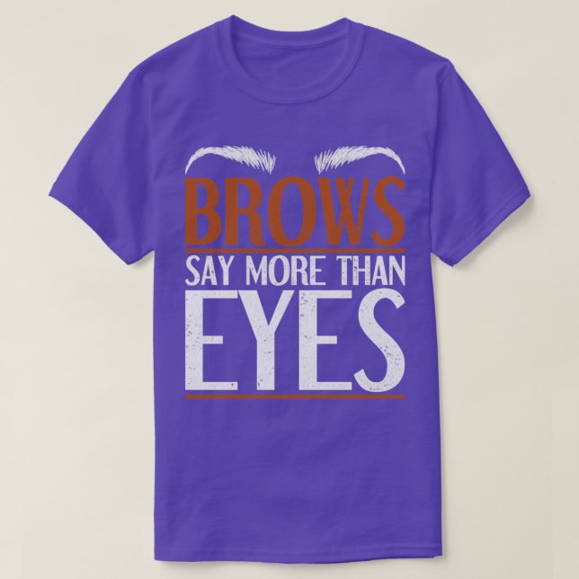 T-shirt Brow Technicien maquillage Artiste Cosmetologue Fu (Design devant)
