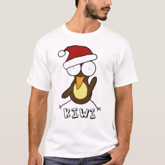 T-shirt Brown de kiwi de Père Noël