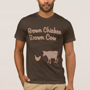 T-shirt Brown de vache à brun de poulet